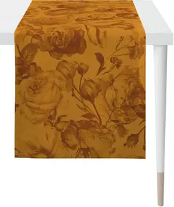 APELT дорожка для стола "5255 AUTUMN TIME, осеннее украшение, осень ", (1 шт.), цифровая печать 48х140 см, коричневый