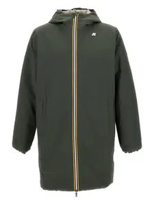 Теплое двустороннее стеганое пальто JacobSt K-Way, зеленый
