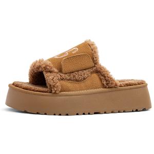 OMS Женские слайдеры бежево-коричневые, цвет Brown