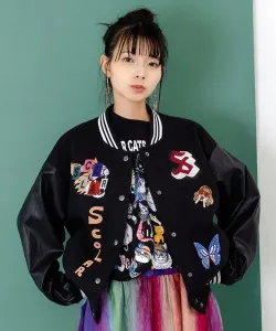 Женская спортивная куртка ScoLar/Scalar из смешанных материалов с вышивкой Gsc Womens Select, цвет Black