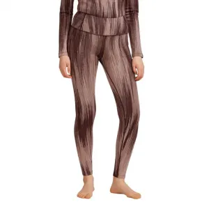 Брюки базового слоя Icebreaker Merino 260 Tech Vertex High Rise Peak AOP, коричневый