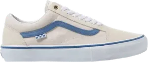 Кеды Vans Skate Old Skool Raw Canvas Blue, белый