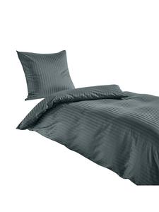 Traumschlaf Полосатое постельное белье антрацитового цвета