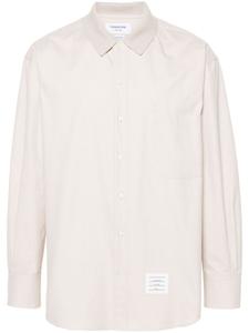 Thom Browne рубашка с полосками RWB, нейтральный цвет