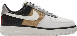 Кроссовки Nike Wmns Air Force 1 '07 'Grey Black Gold', серый