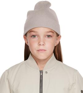 Детская вязаная шапка Off-White в рубчик Rick Owens