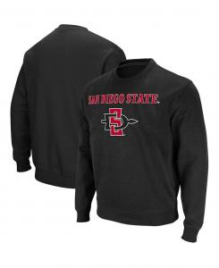 Мужская черная футболка san diego state aztecs arch logo tackle twill pullover sweatshirt Colosseum, черный