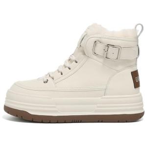 DAPHNE Женские кеды на высокой платформе бежевые, цвет Beige