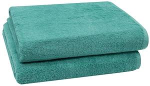 Банное полотенце Zollner 00000321 2 шт, 100x1x150 см, бирюзовый
