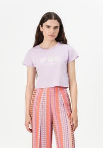 Футболка с принтом MILES AWAY CROP TEE Billabong, сиреневый