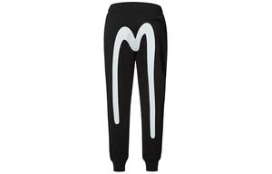 Трикотажные спортивные штаны мужские черные Evisu, черный