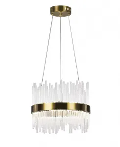 Светодиодная люстра Genevieve Cwi Lighting, brass
