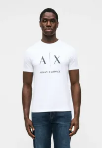 Футболка приталенного кроя с принтом Armani Exchange, White