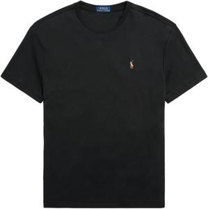 Мужская футболка POLO RALPH LAUREN из хлопкового джерси с круглым вырезом, Rl Black Multi-Colored Pony.