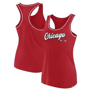 Женский топ-майка racerback с логотипом Chicago Bulls Unbranded