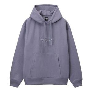 Толстовка stock logo applique hoodie 'mauve' Stussy, фиолетовый