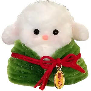 Милая плюшевая кукла Zongzi Twisted Stick ручной работы DIY подвеска высотой 8 см CHUNTUSHU