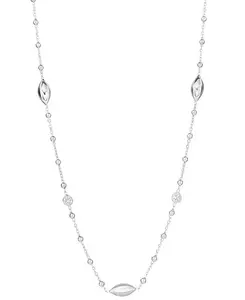 Ожерелье из кубического циркония (0,40 карата) из стерлингового серебра Macy'S, silver