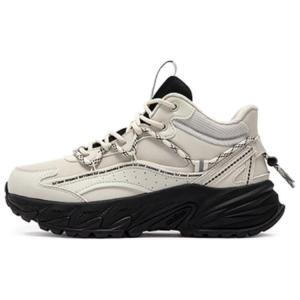 361° Средние повседневные кроссовки Women's Beige Black устойчивые к скольжению и истиранию