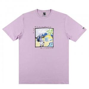 Футболка Supreme  x The North Face Sketch, фиолетовый