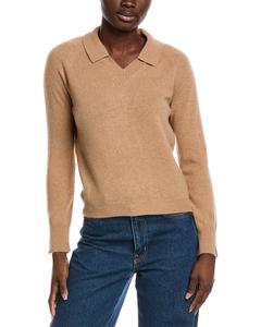 Минни Роуз воротник кашемировый свитер Minnie Rose, коричневый