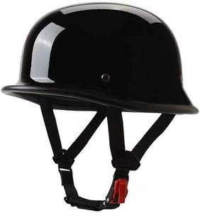 Полушлем винтажный SaeYz с застежкой, черный