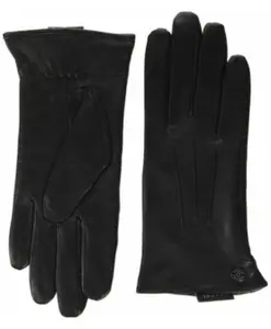 Черные кожаные перчатки для женщин Roeckl, черный