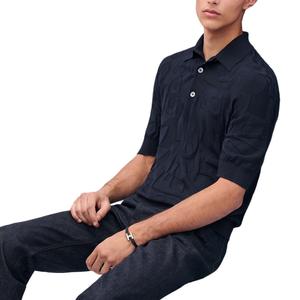 HERMES Поло мужское Marine Blue