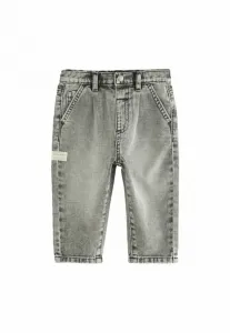 Джинсы со складками спереди, стандартного кроя, зауженного кроя. Next, Grey Denim