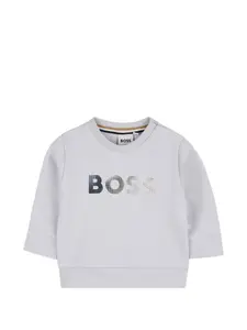 Толстовка с длинными рукавами Boss Kidswear, серый