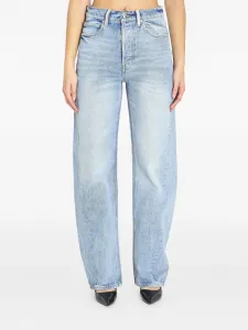 Джинсы с кристаллами Alexander Wang, синий