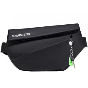 WARRIOR Полиэстеровый кроссбоди через плечо слинг-мешок Tubas мужской черный, Black[Upgraded Extra Large]