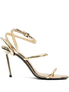 Босоножки на каблуке Alaïa, золотой
