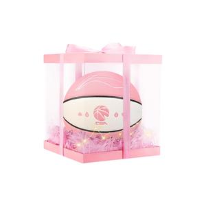 LINING Баскетбольный мяч CBA Collection PU розовый белый размер 7 тренировочный unisex
