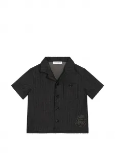 Джинсовая рубашка Dolce & Gabbana Kids, черный