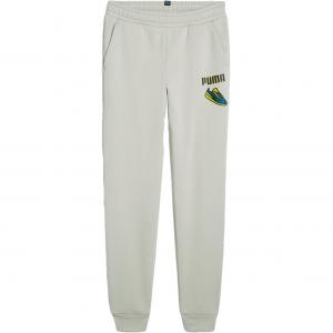 Подростковые вязаные спортивные штаны ESS+ LOGO LAB Gravel PUMA, серый