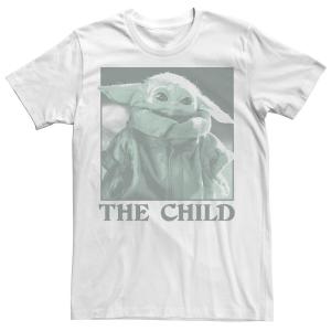 Мужская однотонная футболка Star Wars The Child Licensed Character