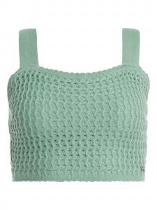 GUESS Вязаный топ 'Yasmina' в зеленом цвете