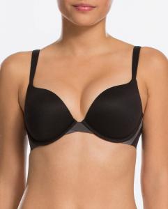 Гладкий бюстгальтер формованной формы Spanx, черный