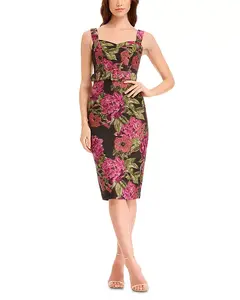 Платье Николь из парчи Dress The Population, розовый