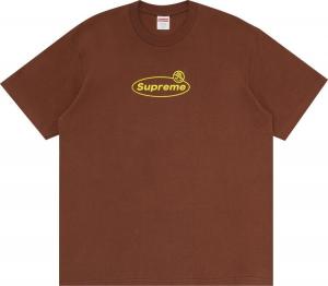 Футболка Supreme Warning Tee 'Brown', коричневый
