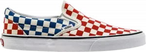 Кеды Vans Classic Slip-On Checkerboard, красный
