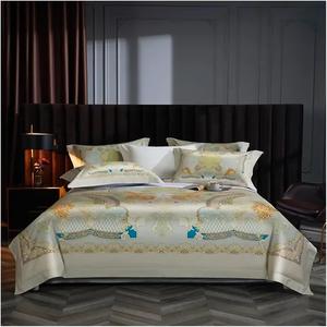 YUSIWOAL Комплект постельного белья Cotton Luxury Chic 1000TC с мягким шелковистым принтом