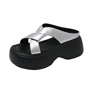 Бесшумные, износостойкие и быстросохнущие тапочки-слайды для женщин Dragon Dance, Silver