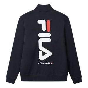 Куртка sports knit long sleeves jacket blue Fila, синий