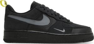 Кроссовки Nike Air Force 1 Low 'Cut Out Swoosh - Black', черный
