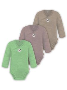 Комбинезон/боди normani, бежевый/зеленый/розовый