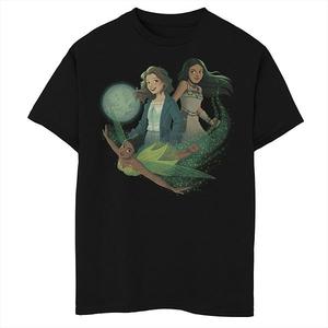 Футболка для мальчиков 8-20 Peter Pan & Wendy с принтом Tinkerbell, Wendy и Tiger Lily Disney