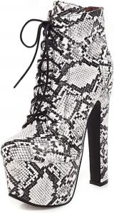 LYYSKY Женские вечерние ботильоны на платформе, высокий каблук 6,5 см, модный стиль кэжуал, панк, для мотоциклетного клуба. Длина стопы от 21,5 см до 28 см, высота каблука 16,5 см, размеры US3-US13