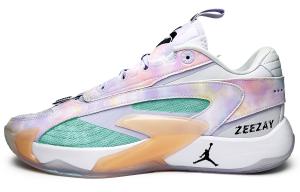 Jordan Лука 2 Весенняя Зелень Прочные Дышащие Влагоотводящие Низкие Баскетбольные Кроссовки Унисекс Фиолетово Голубые Светло Фиолетовые, цвет Light Purple